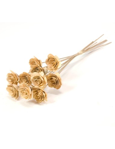 ROSA MADERA 5CMX50CM 10PC NATRUAL