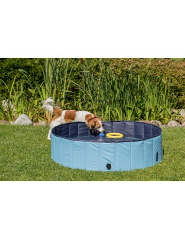 PISCINA PARA PERRO 70X12CM AZUL CLARO