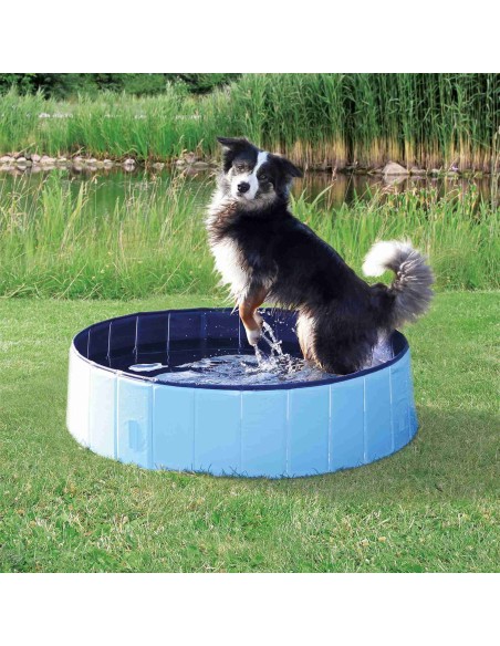 PISCINA PARA PERRO 80X20CM AZUL OSCURO