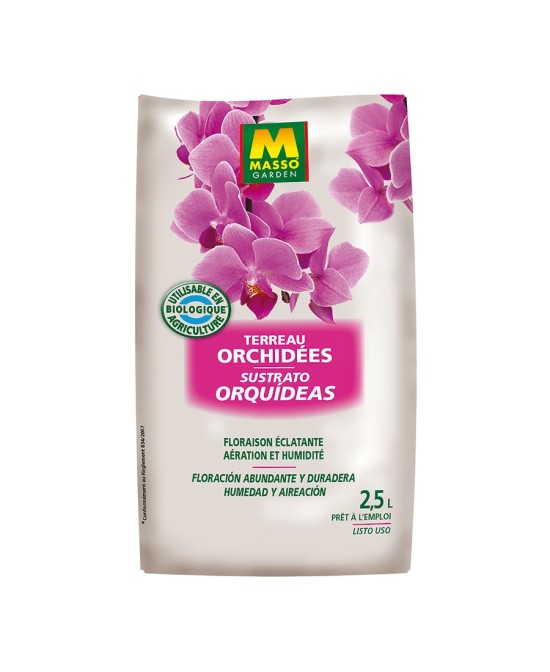 Sustrato Orquídeas Massó 2.5L | Sustrato especializado para orquídeas saludables

