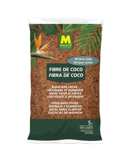 Fibra de Coco 5L Massó  Sustrato natural para cultivo saludable

