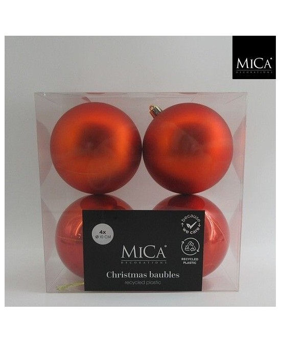 Pack 4 Bolas Inrompibles Naranja D10cm - Juguetes Resistentes para Perros