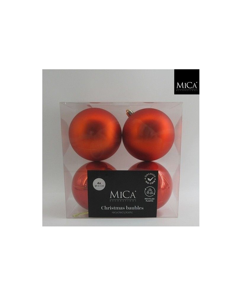 Pack 4 Bolas Inrompibles Naranja D10cm - Juguetes Resistentes para Perros