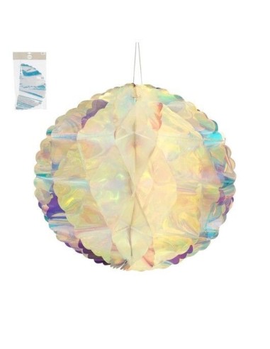Bola Iridiscente 40 cm  Adorno Decorativo Multicolor y Elegante | Endanea Garden