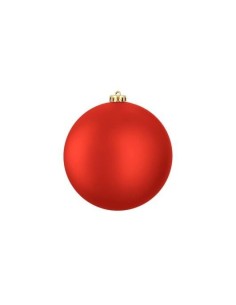 Bola Inrompible 15 cm Rojo Mate  Adorno Navideño Elegante y Resistente