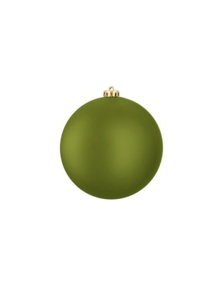 Bola Inrompible 15 cm Verde Mate | Adorno Navideño Duradero y Elegante