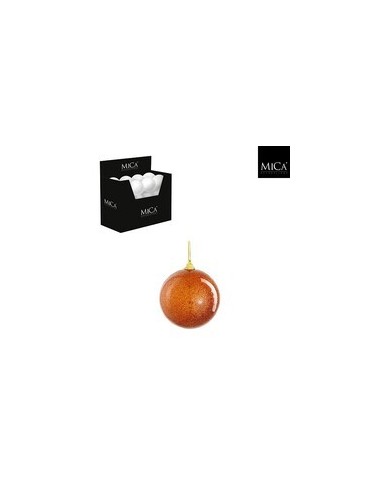 Bola Irrompible Naranja D10 cm  Decoración navideña segura y duradera | Endanea Garden