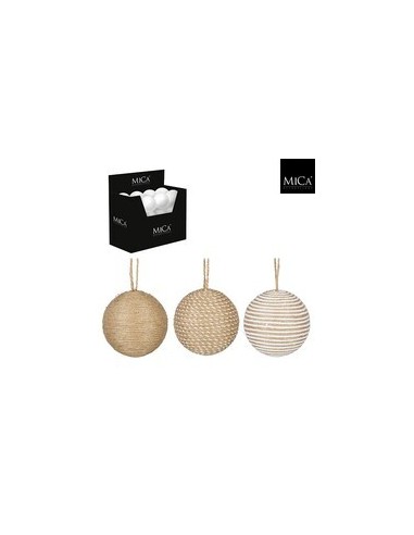 Bola de Navidad Irrompible Marrón D10cm  Decoración Navideña Segura y Elegante