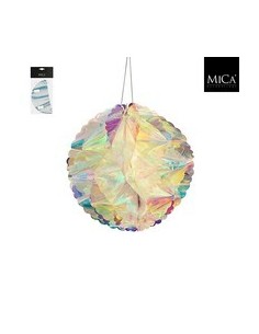 Bola Iridiscente D20cm  Decoración Vibrante y Moderna | Endanea Garden