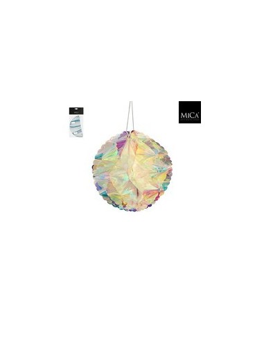 Bola Iridiscente D20cm  Decoración Vibrante y Moderna | Endanea Garden