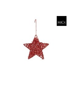 Estrella Decorativa Roja D15cm  Color y Alegría para Fiestas | Endanea Garden