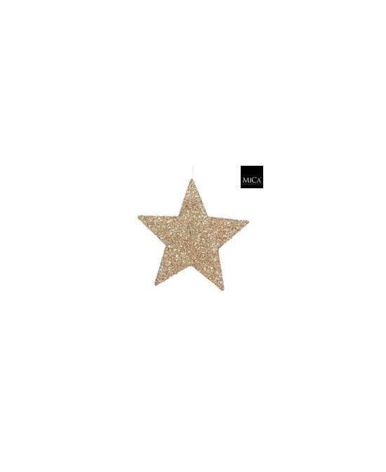 Estrella Decorativa Champagne D40cm  Elegancia para Fiestas y Hogar | Endanea Garden