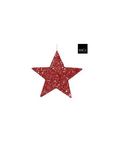 Estrella Decorativa Roja D40cm  Toque Festivo y Vibrante para Fiestas | Endanea Garden