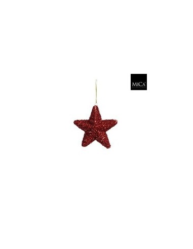 Estrella Roja con Display 15 cm  Decoración Funcional para Eventos | Endanea Garden