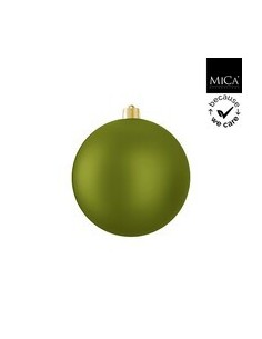 Bola Inrompible 20 cm Verde Mate | Decoración Navidad Durable y Elegante
