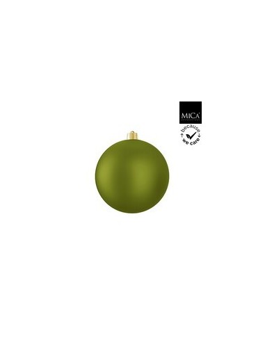 Bola Inrompible 20 cm Verde Mate | Decoración Navidad Durable y Elegante