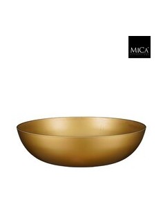 Bola Mila plástico reciclado 37 cm oro | Decoración sostenible y elegante