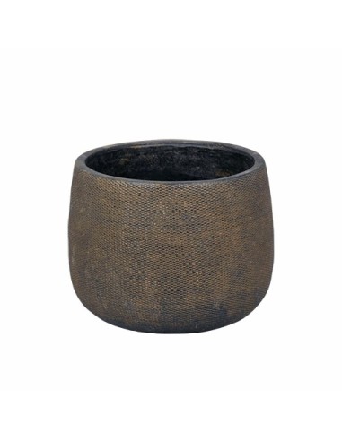 MACETA PITA 22X17CM MARRON