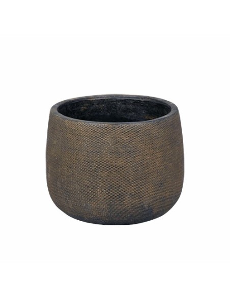 MACETA PITA 22X17CM MARRON