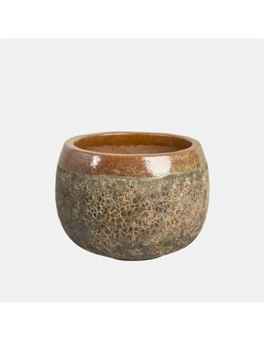 Campana Baja Ball Antic Glazed Marrón 38x28 cm | Elegancia y Funcionalidad para Cocina

