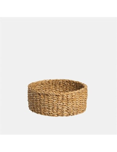 Maceta Bowl Duncan Mimbre Natural 30x12 cm  Elegancia Rústica para Interior y Exterior

