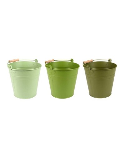 CUBO CON ASSA  TONOS VERDES