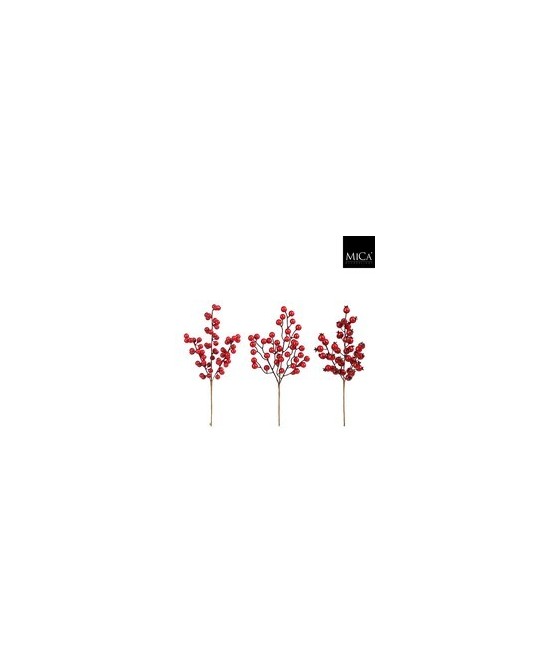 Rama Baya L33cm Roja Decorativa para Navidad y Arreglos Florales