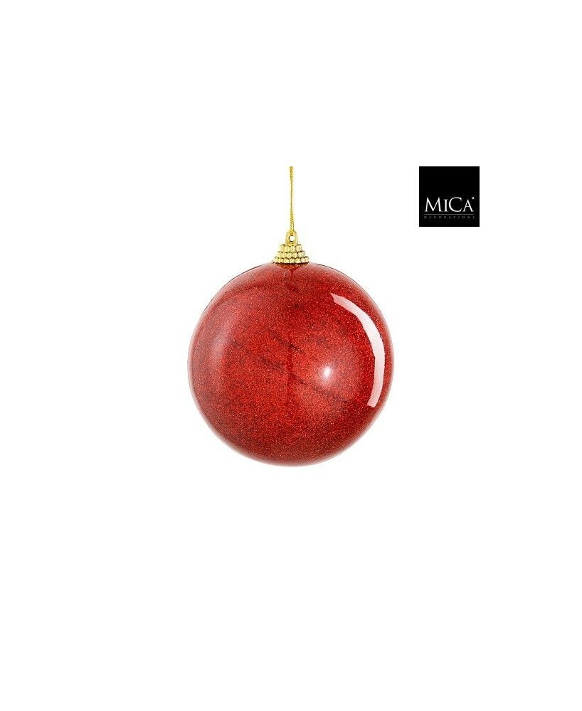 Bola Irrompible 10 cm Roja Decoración Navideña Resistente y Segura