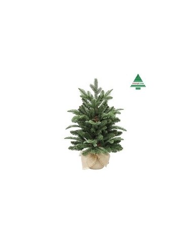 Árbol Arlington X-Mas con arpillera 60 cm verde decoración navideña