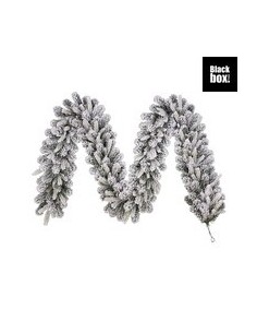 Guirnalda Grimshaw Verde Escarchado 270x25 cm Decoración Navideña