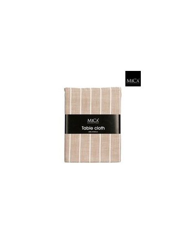 MANTEL ALIVO BEIGE ALGODON ORGANICO 250X140CM