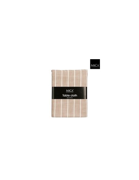 MANTEL ALIVO BEIGE ALGODON ORGANICO 250X140CM