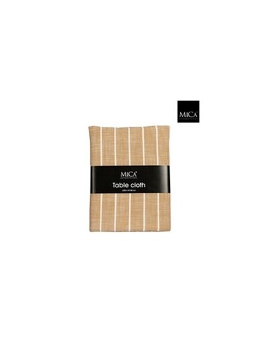 MANTEL ALIVO MARRON ALGODON ORGANICO 250X140CM