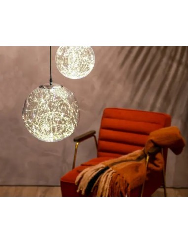 Microbola LED Plástico Colgante Blanco Cálido | Iluminación Decorativa Exterior e Interior