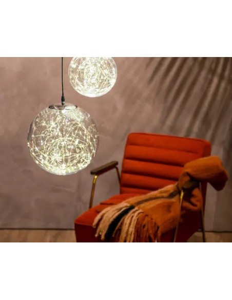 Microbola LED Plástico Colgante Blanco Cálido | Iluminación Decorativa Exterior e Interior