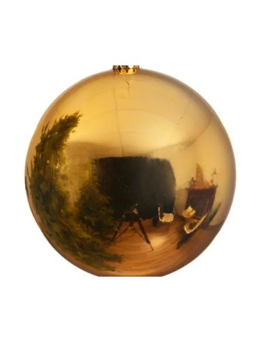 Bola Navideña Dorada 14 cm Adorno Elegante para Árbol de Navidad
