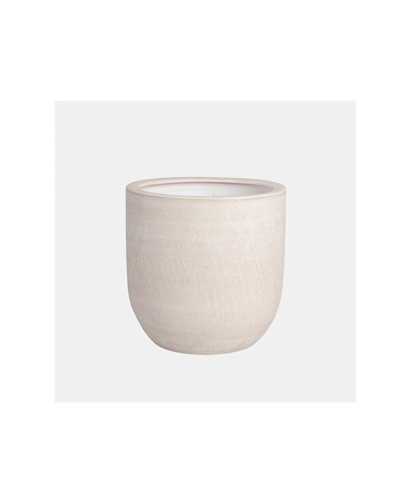 Maceta Xat Crema 20x20cm  Elegancia y Durabilidad para Interiores y Exteriores


