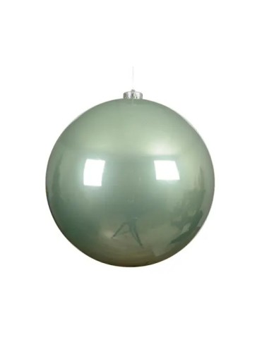 Bola Navideña Brillante Verde Matcha 20 cm Decoración Navidad Moderno