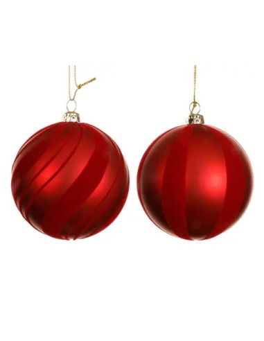 Bola Navideña con Etiqueta de Mariposa D8cm Rojo Navidad decoración festiva elegante