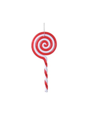 Lolly Decorativo Navideño Blanco y Rojo | Endanea Garden

