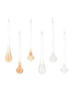 Adornos Navideños de Cristal Transparente | Set Elegante

