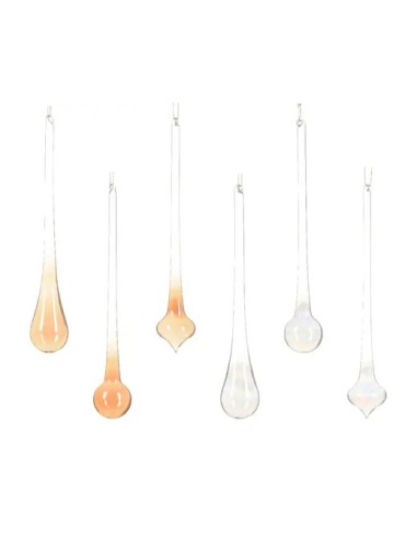 Adornos Navideños de Cristal Transparente | Set Elegante

