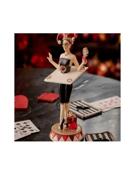 Figura Decorativa Roja 11.3x10x18 cm | Adorno Elegante para Decoración Navideña