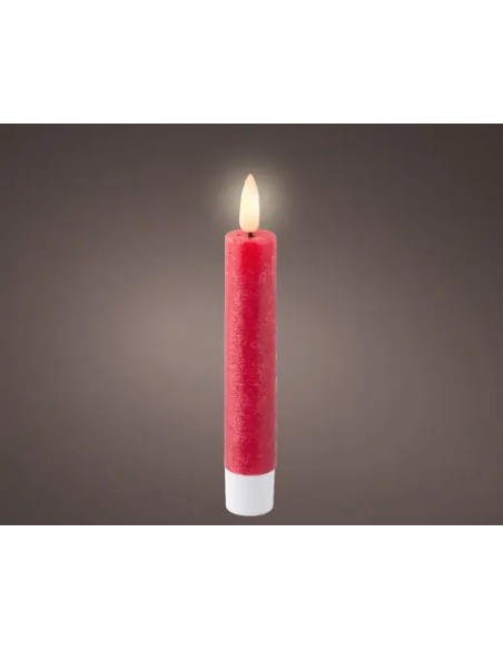 Vela LED 2.2x14.5 cm Iluminación Realista Segura y Elegante