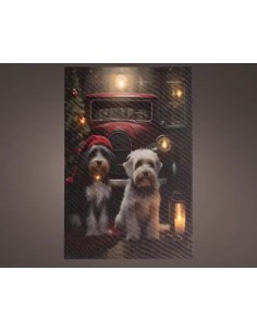 Lienzo LED 1.5x38x58 cm luz uniforme diseño minimalista moderno para decoración interior