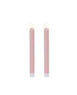 Vela LED Rosa 2.2x24.5 cm con Efecto Llama Realista  Decoración Segura y Elegante