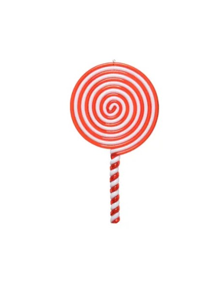 Lámpara Lolly L1 Rojo/Blanco  Diseño Compacto y Moderno para Interiores | Endanea Garden