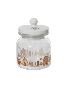  Frasco de Cristal con Tapa 10.9x4.5 cm  Almacenaje y Decoración Elegante | Endanea Garden