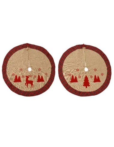 Falda para Árbol de Navidad D90 cm | Decoración Clásica y Festiva - Endanea Garden