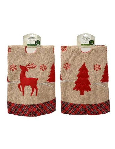 Falda para Árbol de Navidad D90 cm | Decoración Clásica y Festiva - Endanea Garden